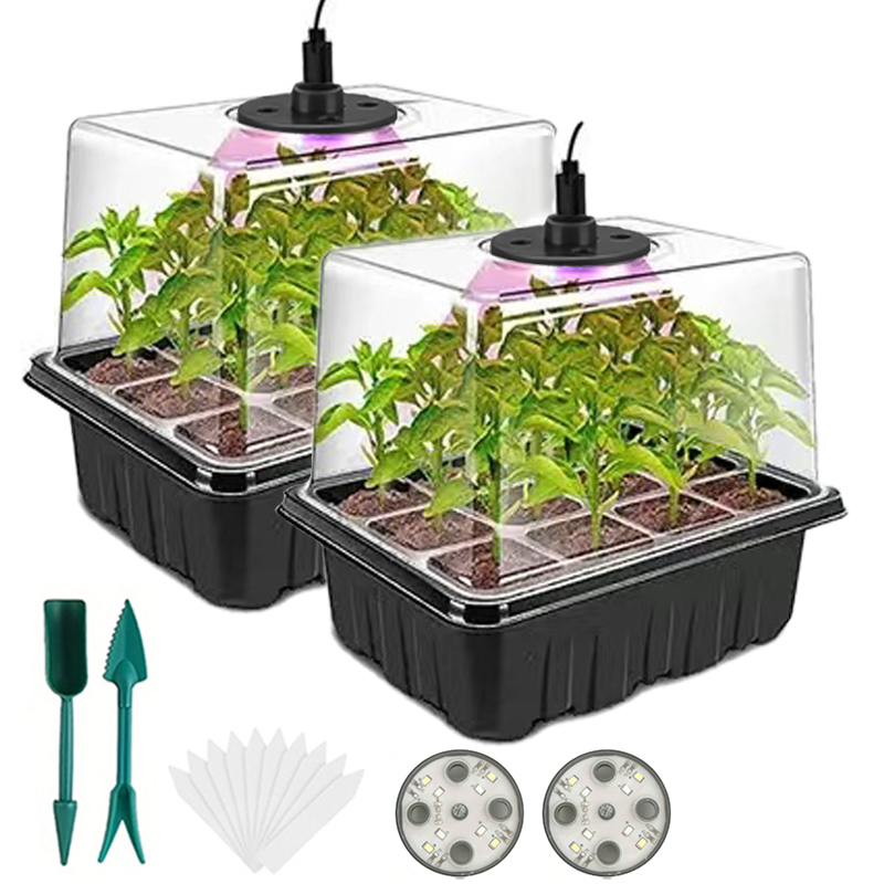 Humidity Dome Kit - Baki untuk Menyemai Bibit dengan Lampu
