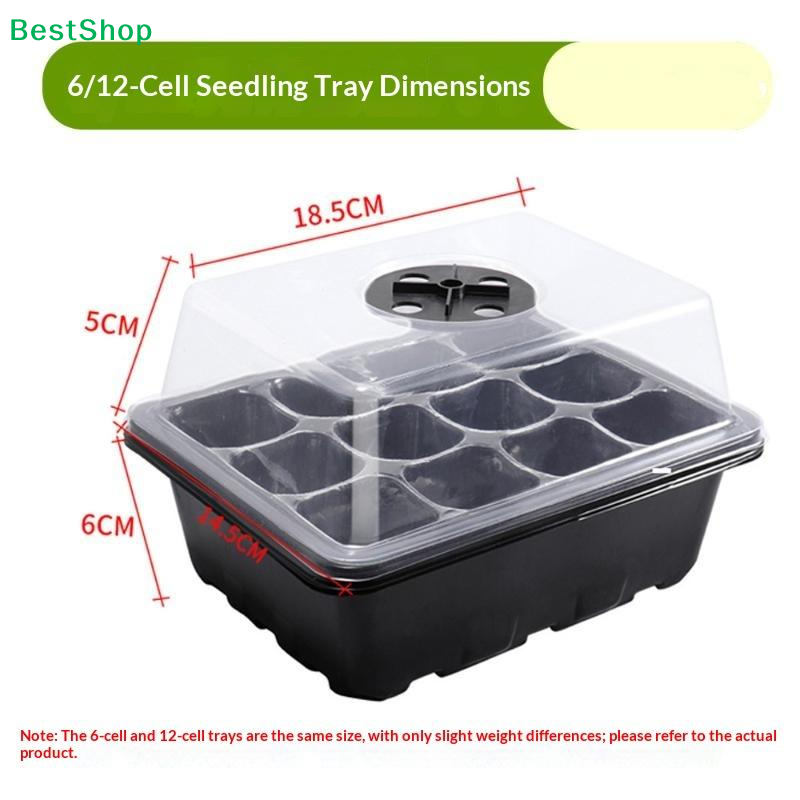 Baki Penyemaian Rumah dengan 6 - Humidity Dome Kit ulasan dan harga
